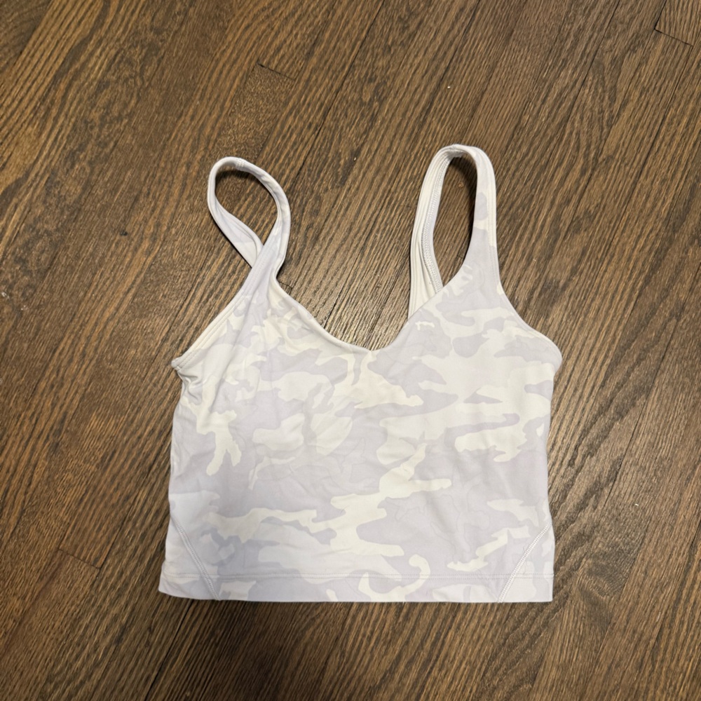 lululemon athletica White Camo Align Tank Top